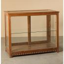 ショーケース アンティーク家具 おしゃれ 木製 ガラス ディスプレイ ナチュラル スライドドア