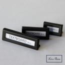 IRON プライスホルダー (S) サインプレート 6個セット ブラック アイアン ガラス 長さ5