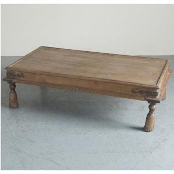 ローテーブル アンティーク家具 おしゃれ 木製 ヴィンテージ調 机 アイアン ウッド ナチュラル
