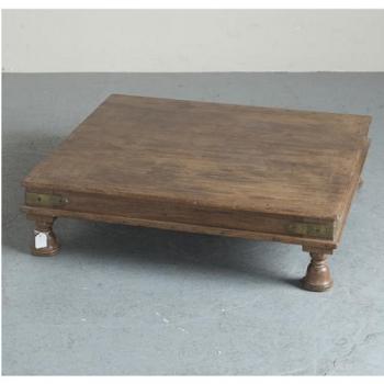 ローテーブル アンティーク家具 おしゃれ 木製 北欧テイスト 机 シンプル スクエア アイアン
