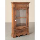 ミニキャビネット アンティーク家具 おしゃれ 木製 ガラス カントリー調 ショーケース ラック