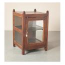 ミニキャビネット アンティーク家具 おしゃれ 木製 ガラス 北欧テイスト ショーケース ラック
