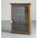 ミニキャビネット アンティーク家具 おしゃれ 木製 壁掛け ナチュラル ガラス カントリー調 ラック