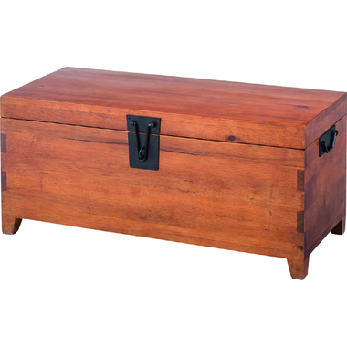 ウッドトランクボックス 木製 収納 茶 ブラウン ナチュラル 箱 北欧