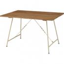 テーブル 木製 スチール脚 シンプルデザイン モダン デスク