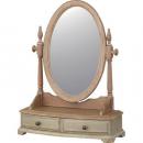 ミラー 置き鏡 アンティーク調 木製 ヨーロピアン フレンチ お姫様 ナチュラル 天然木 ドレッサー
