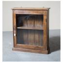 ミニキャビネット アンティーク家具 おしゃれ 木製 壁掛け ナチュラル ガラス ラック カントリー調