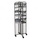 GARAGE IRON ROUND SHELF アイアン シェルフ トレイ 棚 シャビー 高さ130