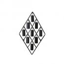 PATINA IRON WALL DECO BOTTLE ベル アイアン ブラック 高さ70.5