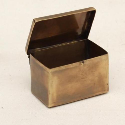 真鍮製 ハンドメイド ブラスボックスS 金色 箱 金属 ケース 手作り