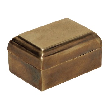 真鍮製 ハンドメイド ブラスレリーフボックス 金色 箱 金属 ケース 手作り