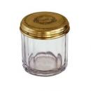 真鍮製 ブラス&ガラス ジャーL 金色 箱 金属 ボトル 3個セット 手作り 瓶