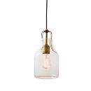 ペンダントライト 壁スイッチ スチール ガラス アンティーク ボトル LED電球付き