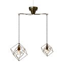 ペンダントライト スクエア レトロ アンティーク 電球無し 壁スイッチ