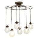 ペンダントライト ミックス 電球付き シャンデリア風 おしゃれ 洋風 レトロ