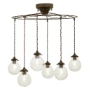 ペンダントライト クリア 電球無し シャンデリア風 おしゃれ 洋風 レトロ