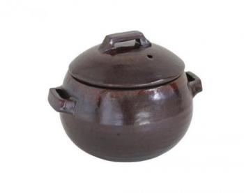 土鍋 小鍋 陶器 ブラウン 茶 ご飯 煮込み ふっくら 保温性 赤外線効果 じっくり ほっこり