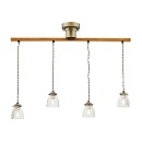 ペンダントライト おしゃれ 幻想的 レトロ クリアクラックガラス 電球無し