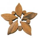 トリベット 鍋敷き 木製 ウッド 手料理 茶 ブラウン ナチュラル おしゃれ カフェ ホームパーティ