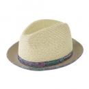 パナマ帽 日よけ 紫外線 レジャー ウォーキング アウトドア ガーデニング 帽子 ペイズリー