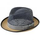 パナマ帽 日よけ 紫外線 レジャー ウォーキング アウトドア ガーデニング 帽子 リボン ストライプ