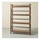 オープンシェルフ アンティーク家具 おしゃれ 木製 4段 シンプル 棚 ブラウン ラック 高さ160