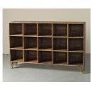 シェルフ アンティーク家具 おしゃれ 木製 3段 ナチュラル 棚 ブラウン 収納ボックス 高さ103