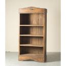 シェルフ アンティーク家具 おしゃれ 木製 4段 ナチュラル 棚 ブラウン スリムラック 高さ176