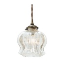 ペンダントライト エレガント つぼみ型 クリア 電球付き