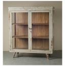 キャビネット アンティーク家具 おしゃれ 木製 シェルフ フレンチ ホワイト シャビー 高さ164