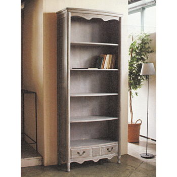 ヨーロピアン シャビー5段ラック 樺(かば) クラシック 木製 アンティーク調 レトロ ラック