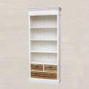 真っ白なフレンチ家具 木製 シェルフ ドロワー 引き出し 4段 シャビー アンティーク調 お洒落 棚