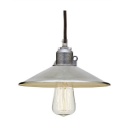 ペンダントライト 丸打ちコード アンティーク ヴィンテージ風 アルミ色 電球無し