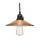 ペンダントライト 丸打ちコード アンティーク ヴィンテージ風 ブラス色 レトロ球付き