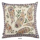 ペイズリー柄クッションカバー ブルー 雑貨 リビング ダイニング 幅45 通販