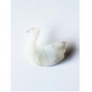 シェルブローチ スワン 貝 ホワイト アクセサリー おしゃれ かわいい 天然素材 幅30