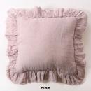 リネン無地クッションカバー ピンク 雑貨 リビング リネン 幅45 通販