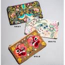 ビーズ刺繍フラットポーチ ゴールド 雑貨 小物 化粧品 コスメ 幅22 通販