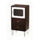 レトロクラシックキャビネット(茶・ブラウン) シャビー アンティーク調 お洒落 ラック 棚