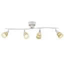 シーリングライト リモコン セード角度調節 オシャレ スタイリッシュ ホワイト 電球無し