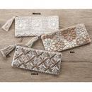 刺繍ビーズ横長ポーチ ミックス 雑貨 小物 コスメ おしゃれ 幅20 通販