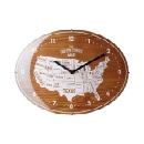 掛け時計 アメリカ 地図 USA オシャレ ナチュラル