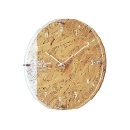 掛け時計 合板 木製 ナチュラル 自然 ホワイト