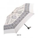 インド更紗柄折り畳み傘 ホワイト サラサ アンブレラ UV加工 高さ53 通販