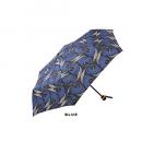 アフリカンプリント柄折り畳み傘 ブルー アンブレラ UV加工 高さ53 通販