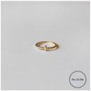 リング S 真鍮 アクリルパール 大人可愛い 通販