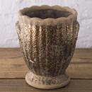 花瓶 セラミックベース ベージュ 花器 雑貨 インテリア 飾り 高さ15.5 通販