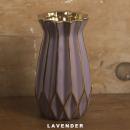 花瓶 セラミックベース ラベンダー 花器 雑貨 インテリア 飾り 高さ19 通販