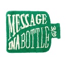 マット かわいい 楽しい 個性的  イメージチェンジ 玄関口 リビング 子供部屋 ボトル グリーン