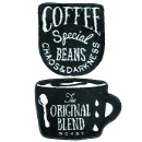 トイレマット トイレフタカバー セット アメリカンテイスト スタイリッシュ インパクト コーヒー